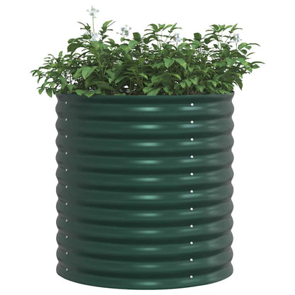 Garten-Hochbeet Grün 80 x 80 x 81 cm Stahl