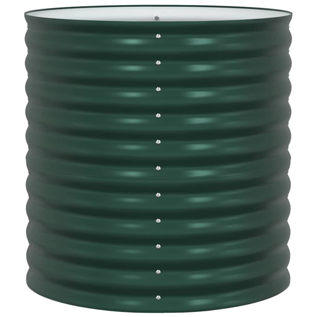 Garten-Hochbeet Grün 80 x 80 x 81 cm Stahl