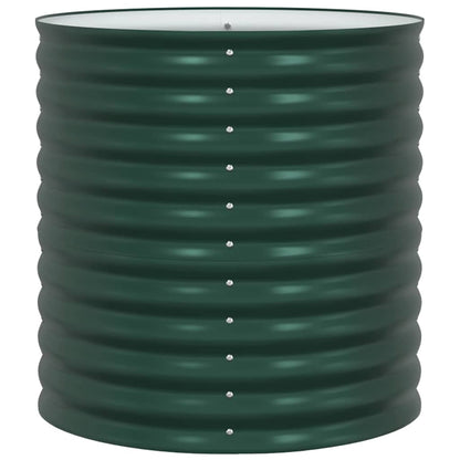 Garten-Hochbeet Grün 80 x 80 x 81 cm Stahl