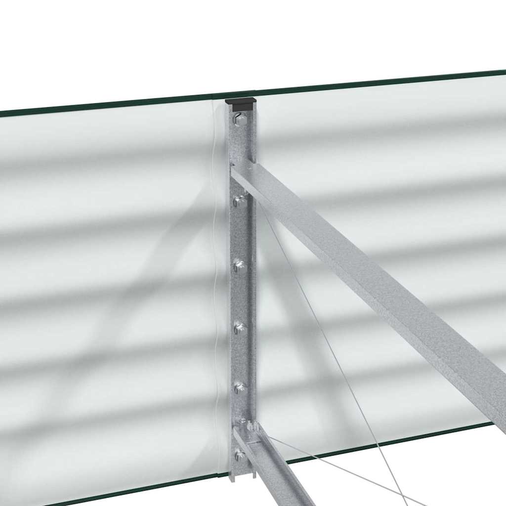 Garten-Hochbeet Grün 240 x 80 x 44 cm Stahl