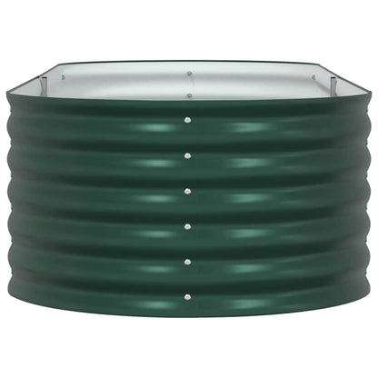 Garten-Hochbeet Grün 240 x 80 x 44 cm Stahl