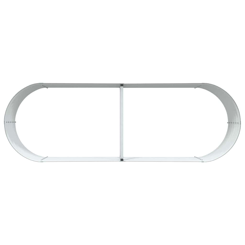 Garten-Hochbeet Grün 240 x 80 x 44 cm Stahl