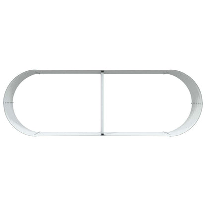 Garten-Hochbeet Grün 240 x 80 x 44 cm Stahl