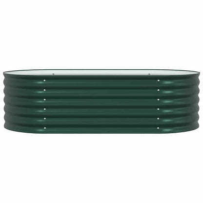 Garten-Hochbeet Grün 160 x 80 x 44 cm Stahl