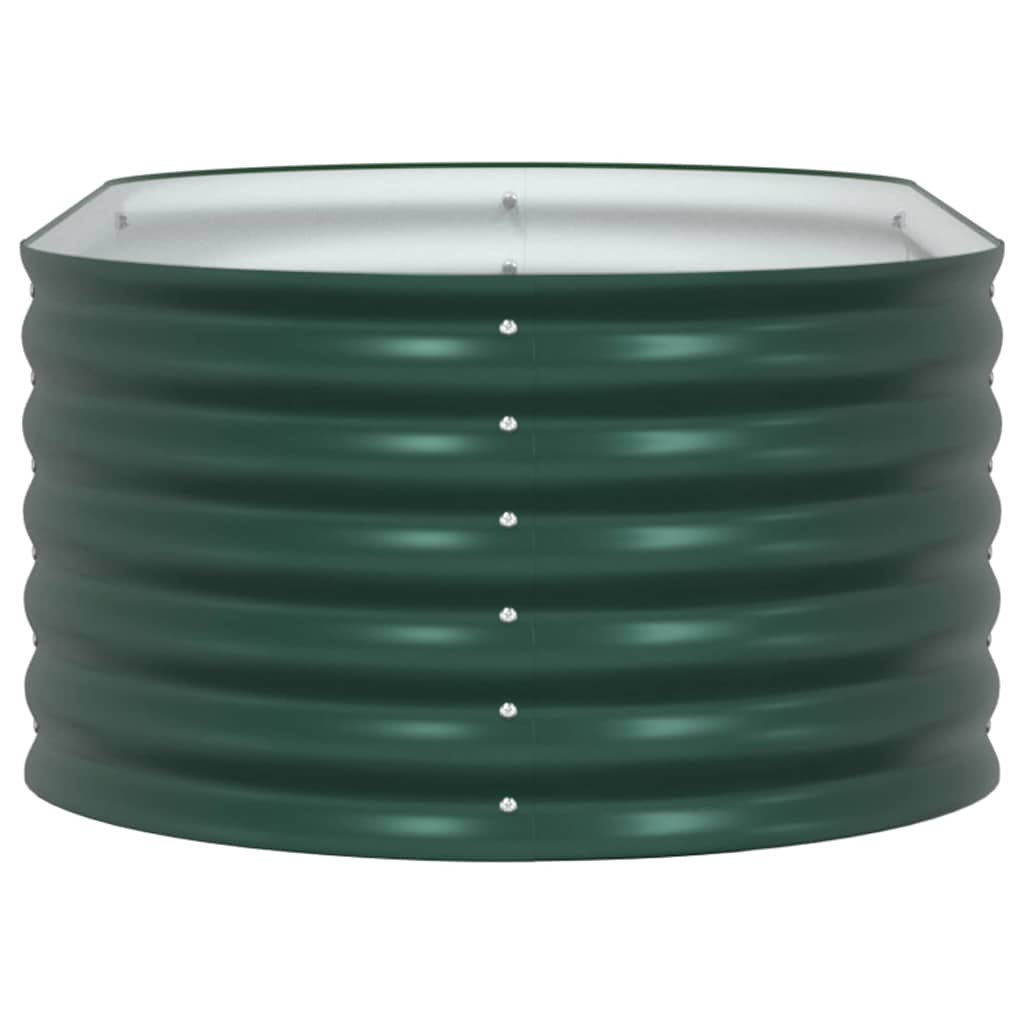 Garten-Hochbeet Grün 160 x 80 x 44 cm Stahl