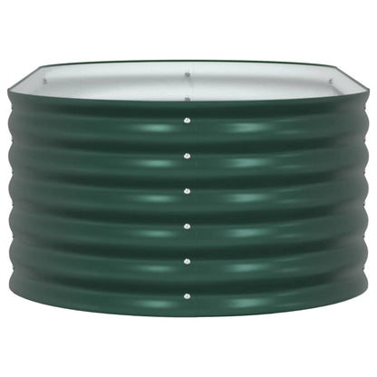 Garten-Hochbeet Grün 160 x 80 x 44 cm Stahl