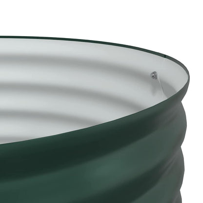 Garten-Hochbeet Grün 80 x 80 x 44 cm Stahl