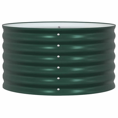 Garten-Hochbeet Grün 80 x 80 x 44 cm Stahl