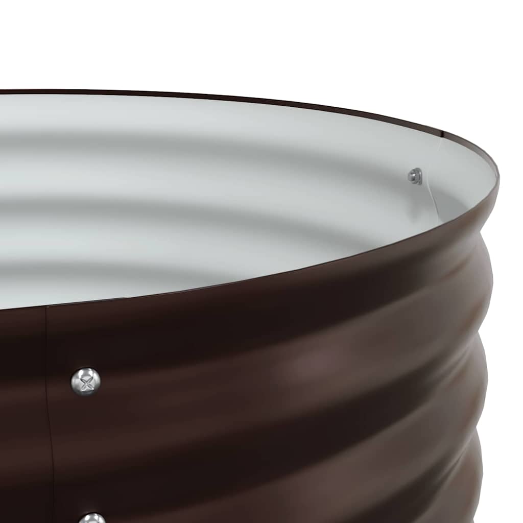 Garten-Hochbeet Braun 160 x 80 x 81 cm Stahl