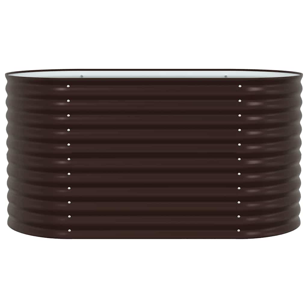 Garten-Hochbeet Braun 160 x 80 x 81 cm Stahl