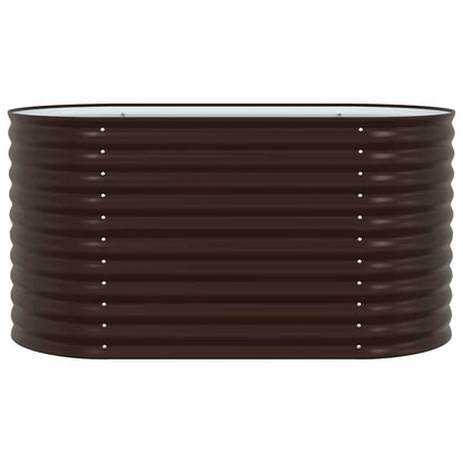 Garten-Hochbeet Braun 160 x 80 x 81 cm Stahl