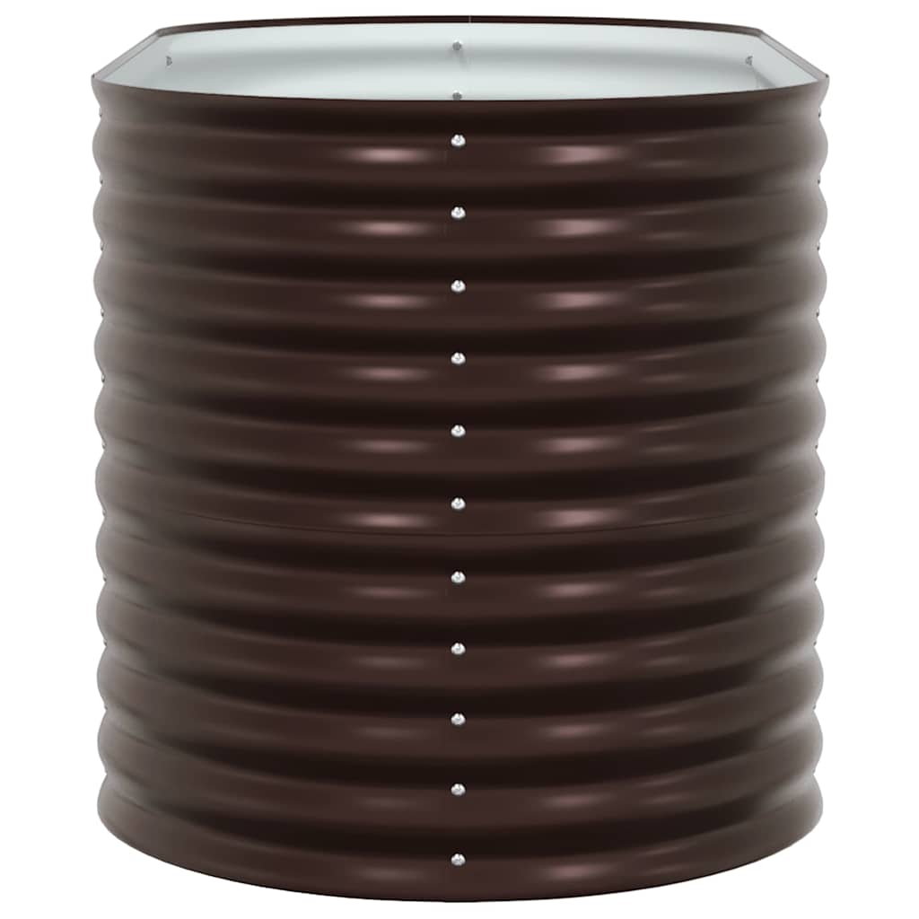 Garten-Hochbeet Braun 160 x 80 x 81 cm Stahl