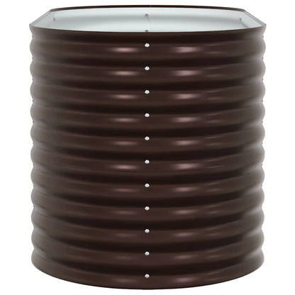 Garten-Hochbeet Braun 160 x 80 x 81 cm Stahl