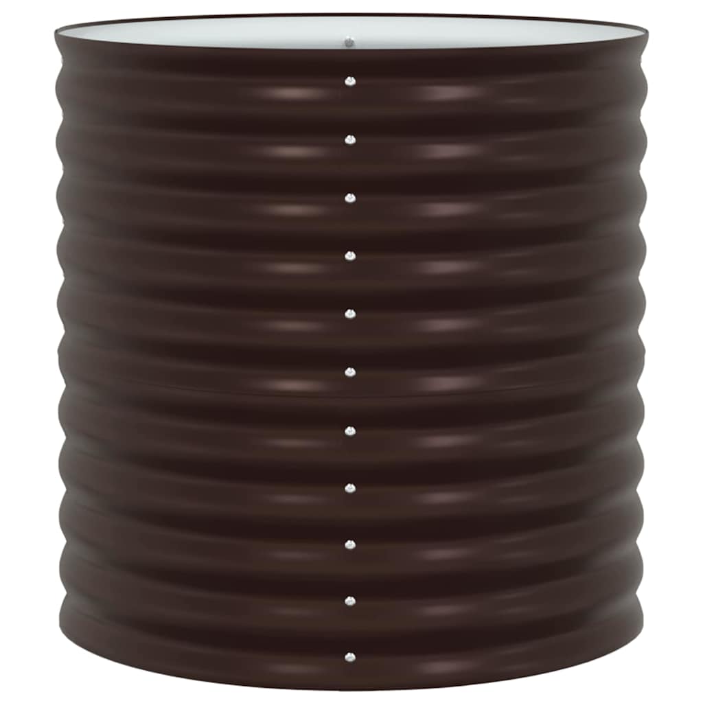 Garten-Hochbeet Braun 80 x 80 x 81 cm Stahl