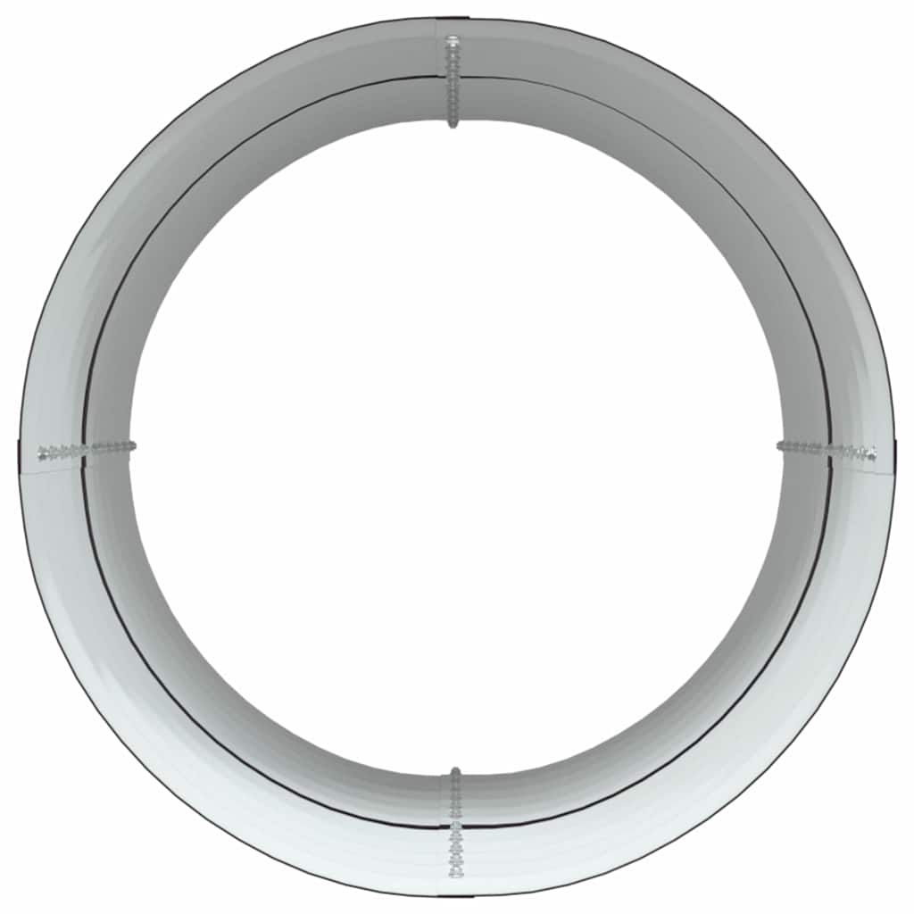 Garten-Hochbeet Braun 80 x 80 x 81 cm Stahl