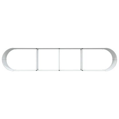 Garten-Hochbeet Braun 400 x 80 x 44 cm Stahl