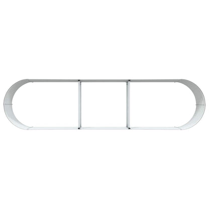 Garten-Hochbeet Braun 320 x 80 x 44 cm Stahl