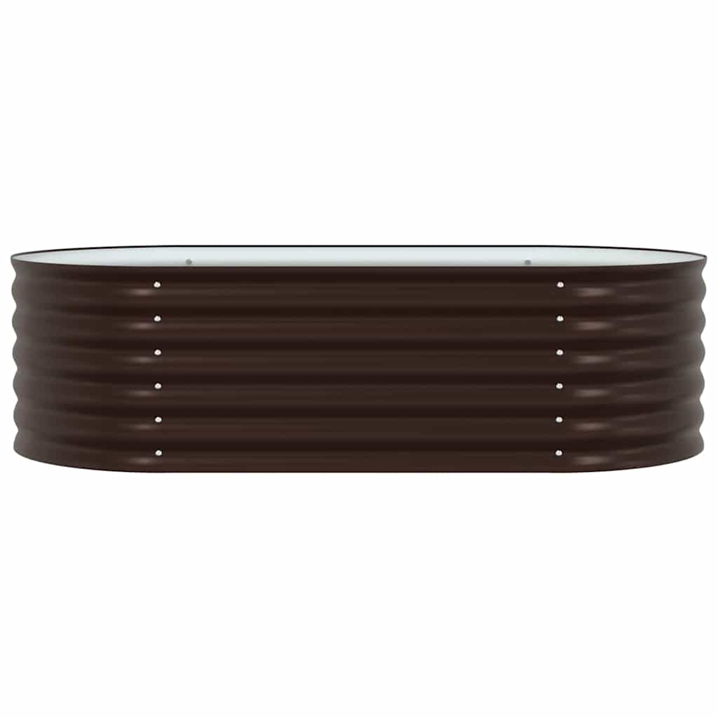 Garten-Hochbeet Braun 160 x 80 x 44 cm Stahl
