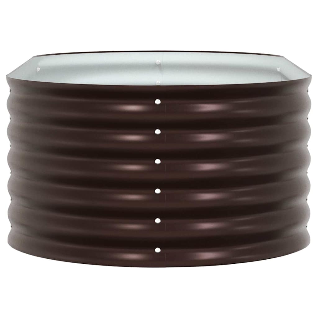 Garten-Hochbeet Braun 160 x 80 x 44 cm Stahl