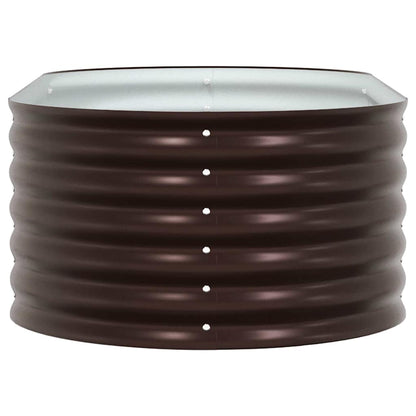 Garten-Hochbeet Braun 160 x 80 x 44 cm Stahl