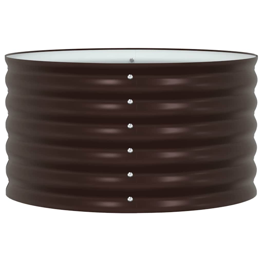 Garten-Hochbeet Braun 80 x 80 x 44 cm Stahl