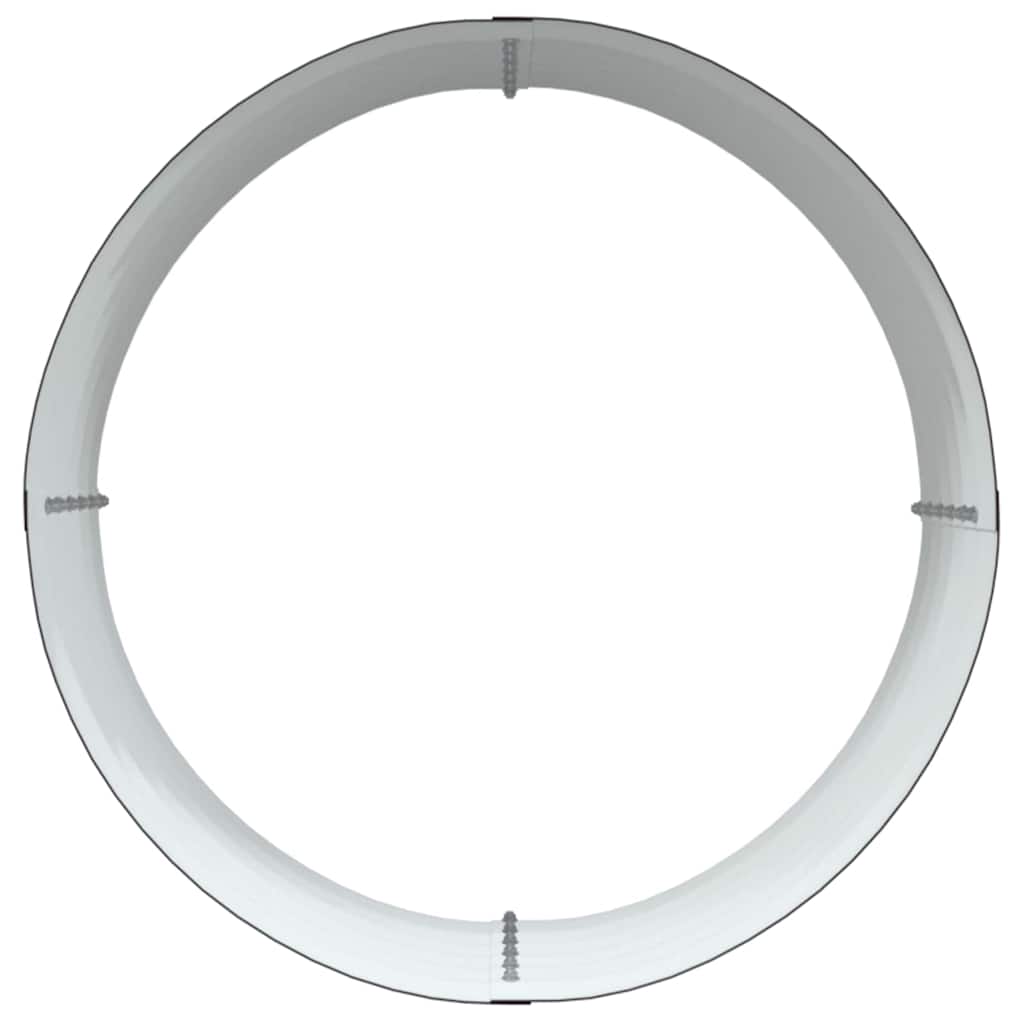 Garten-Hochbeet Braun 80 x 80 x 44 cm Stahl