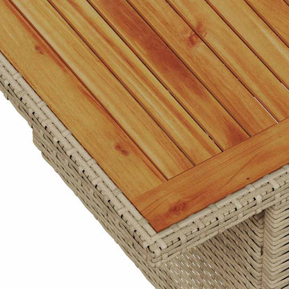 Garten Essgruppe mit Kissen Beige und Grau 100 x 55 x 73 cm