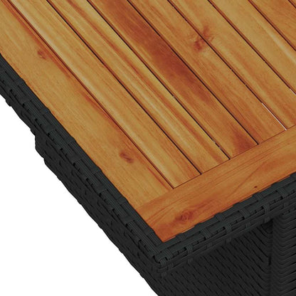 Garten Essgruppe mit Kissen mit Kissen 8 pcs Schwarz und Braun