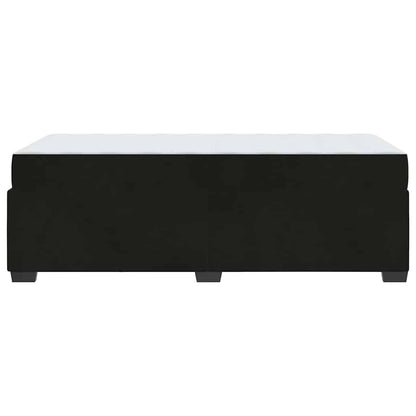 Bettgestell mit Matratze mit Matratze Schwarz 90 x 200 cm Samt