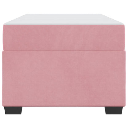 Bettgestell mit Matratze Rosa 90 x 200 cm Samt
