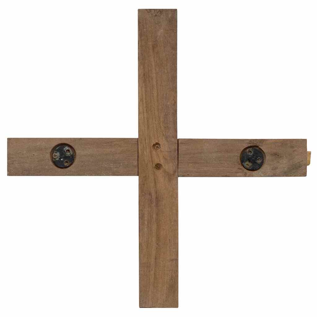 Weihnachtsbaum mit Ständer Braun 90 cm Massivholz Teak
