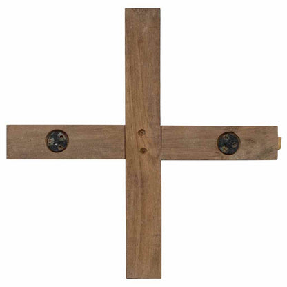 Weihnachtsbaum mit Ständer Braun 90 cm Massivholz Teak