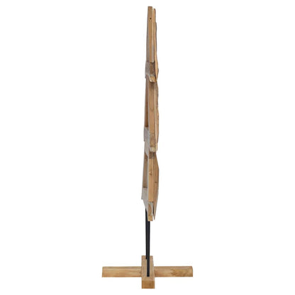 Weihnachtsbaum mit Ständer Braun 150 cm Massivholz Teak