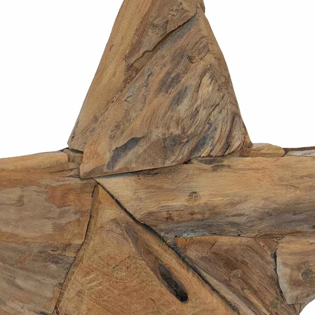Weihnachtsstern Braun 45 x 5 x 60 cm Massivholz Teak