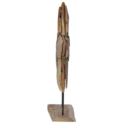 Weihnachtsstern Braun 60 x 5 x 75 cm Massivholz Teak