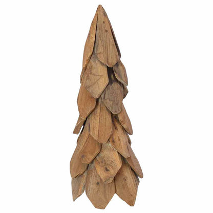 Weihnachtsbaum mit Ständer Braun 50 cm Massivholz Teak