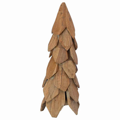 Weihnachtsbaum mit Ständer Braun 50 cm Massivholz Teak