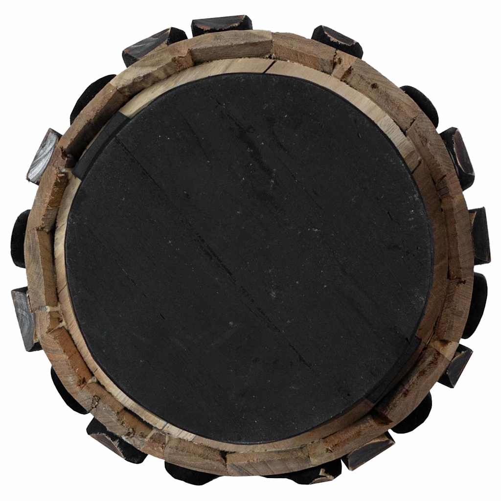 Weihnachtsbaum mit Ständer Braun 90 cm Massivholz Teak