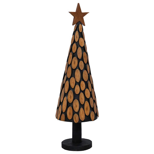 Weihnachtsbaum mit Ständer Braun 150 cm Massivholz Teak
