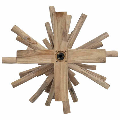 Weihnachtsbaum mit Ständer Braun 120 cm Massivholz Teak