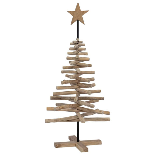 Weihnachtsbaum mit Ständer Braun 120 cm Massivholz Teak