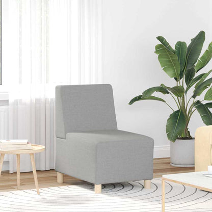 Modulares Armfreies Sofa 2 pcs Wolkengrau 55 x 74 x 82 cm Stoff