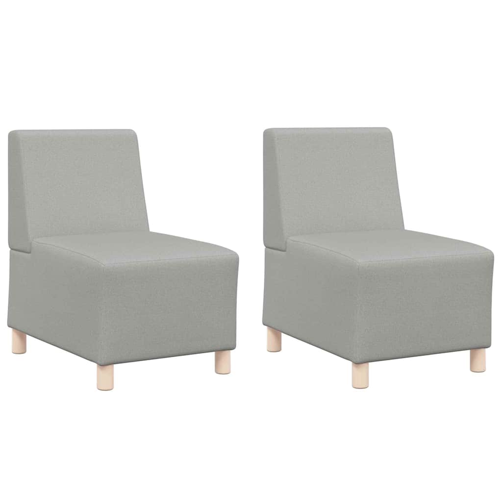 Modulares Armfreies Sofa 2 pcs Wolkengrau 55 x 74 x 82 cm Stoff