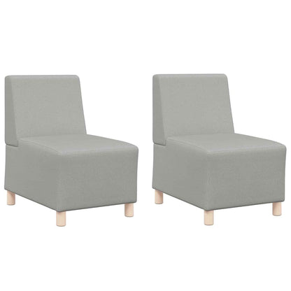 Modulares Armfreies Sofa 2 pcs Wolkengrau 55 x 74 x 82 cm Stoff