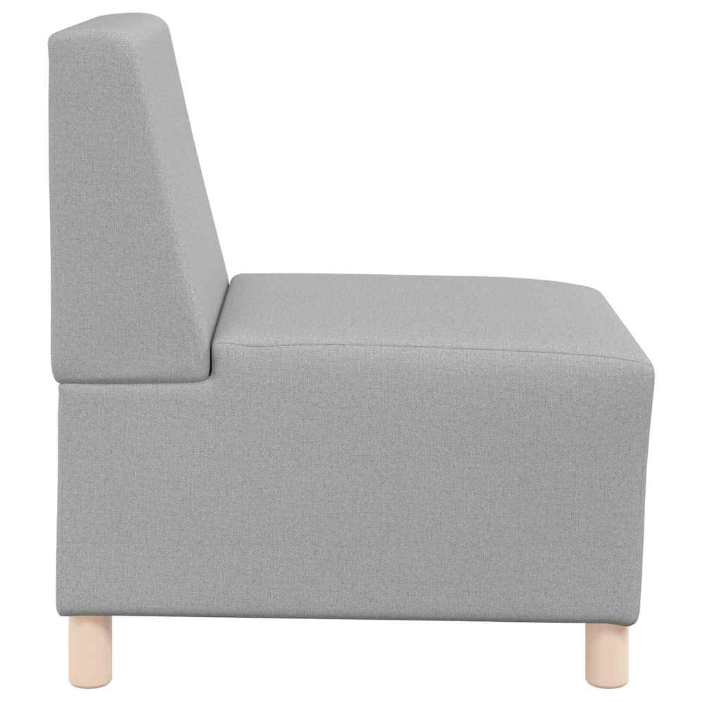 Modulares Armfreies Sofa 2 pcs Wolkengrau 55 x 74 x 82 cm Stoff