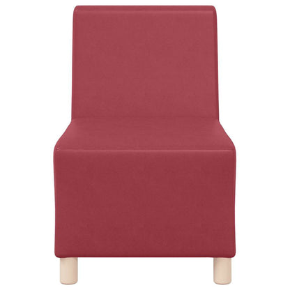 Modulares Armfreies Sofa 2 pcs Weinrot 55 x 74 x 82 cm