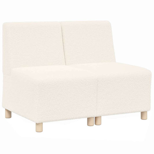 Modulares Armfreies Sofa 2 pcs Creme 55 x 74 x 82 cm