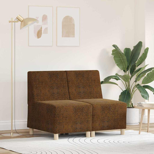Modulares Armfreies Sofa 2 pcs Braun 55 x 74 x 82 cm