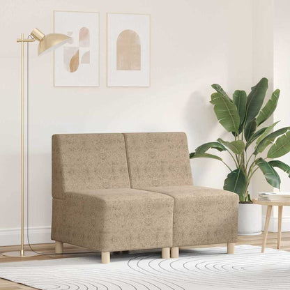 Modulares Armfreies Sofa 2 pcs Hellgrau 55 x 74 x 82 cm