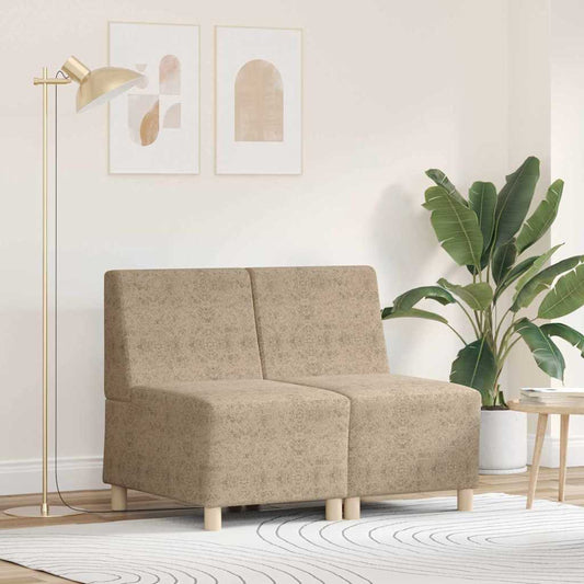 Modulares Armfreies Sofa 2 pcs Hellgrau 55 x 74 x 82 cm